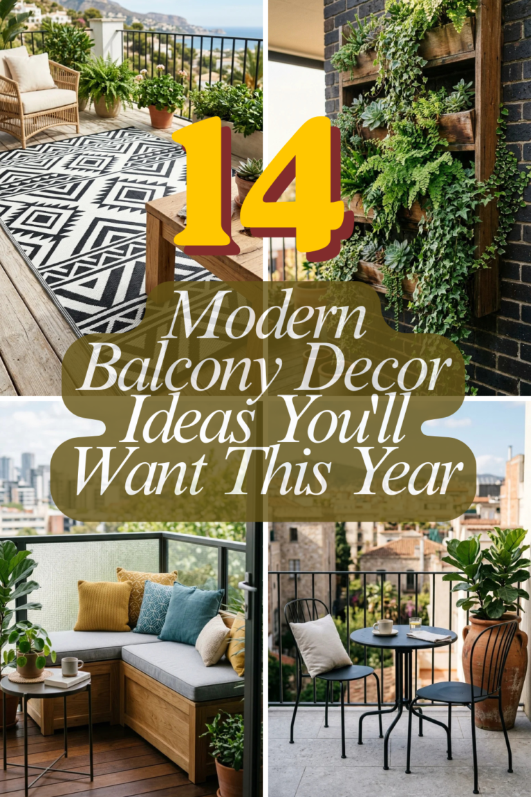 14 Modern Balcony Decor Ideas You’ll Want This Year