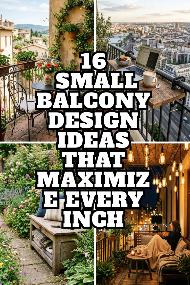 16 Small Balcony Design Ideas That Maximize Every Inch