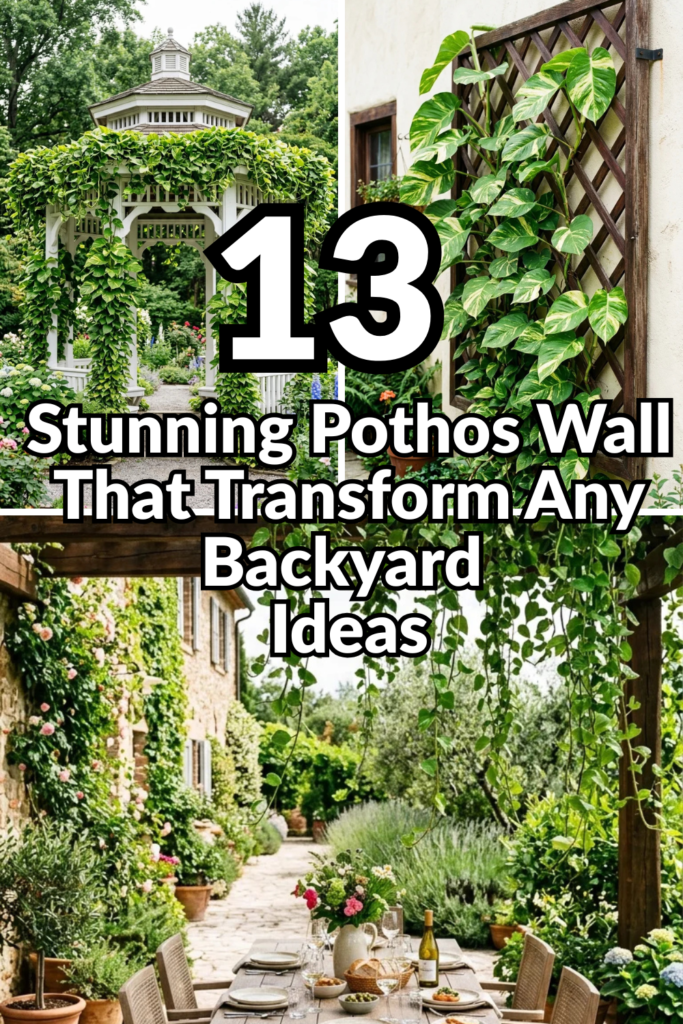 13 Stunning Pothos Wall Ideas That Transform Any Backyard