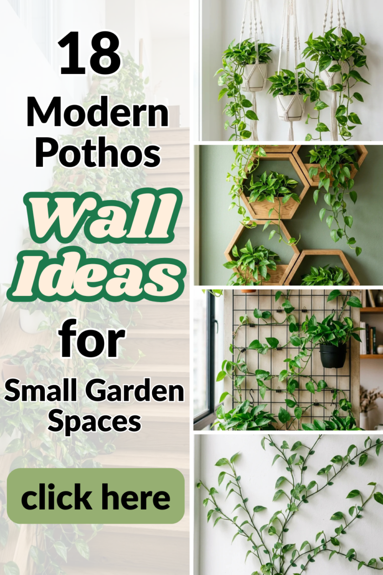 18 Modern Pothos Wall Ideas for Small Garden Spaces
