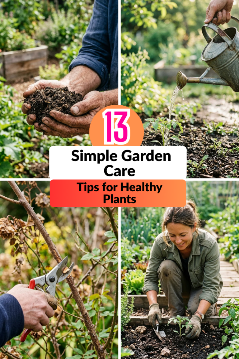 13 Simple Garden Care Tips for Healthy Plants