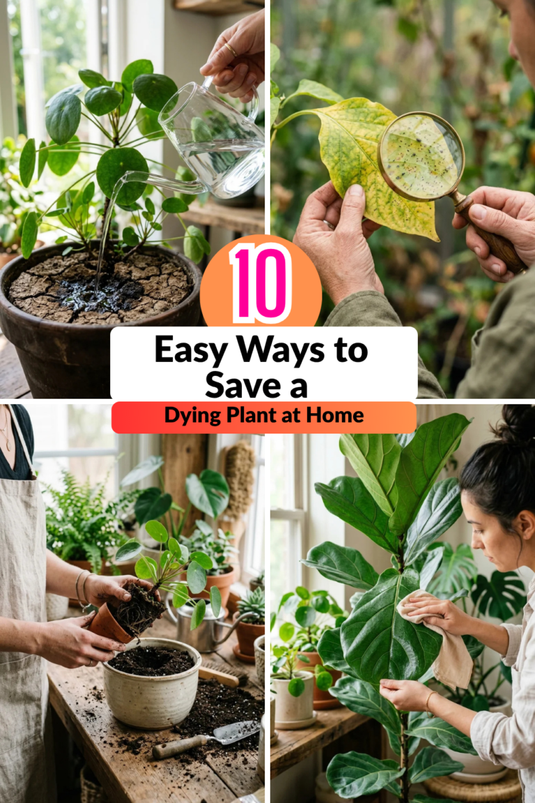 10 Easy Ways to Save a Dying Plant at Home