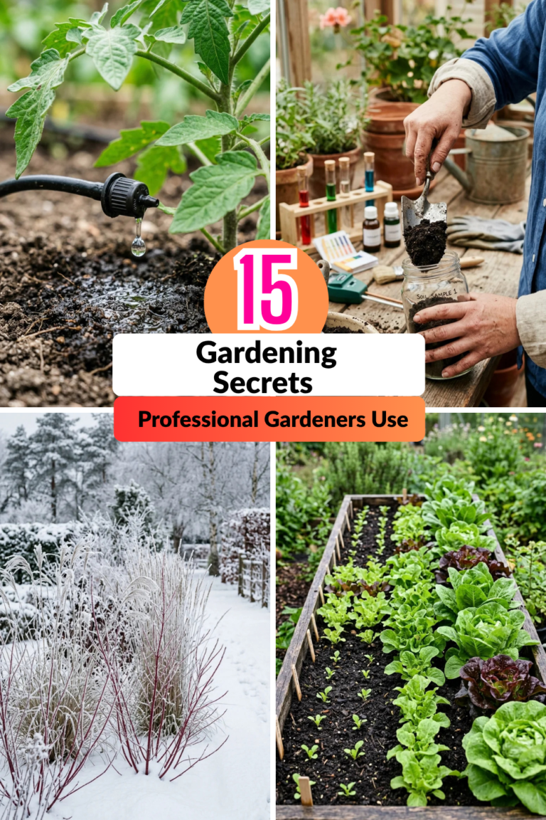 15 Gardening Secrets Professional Gardeners Use