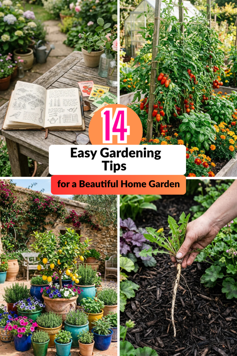 14 Easy Gardening Tips for a Beautiful Home Garden