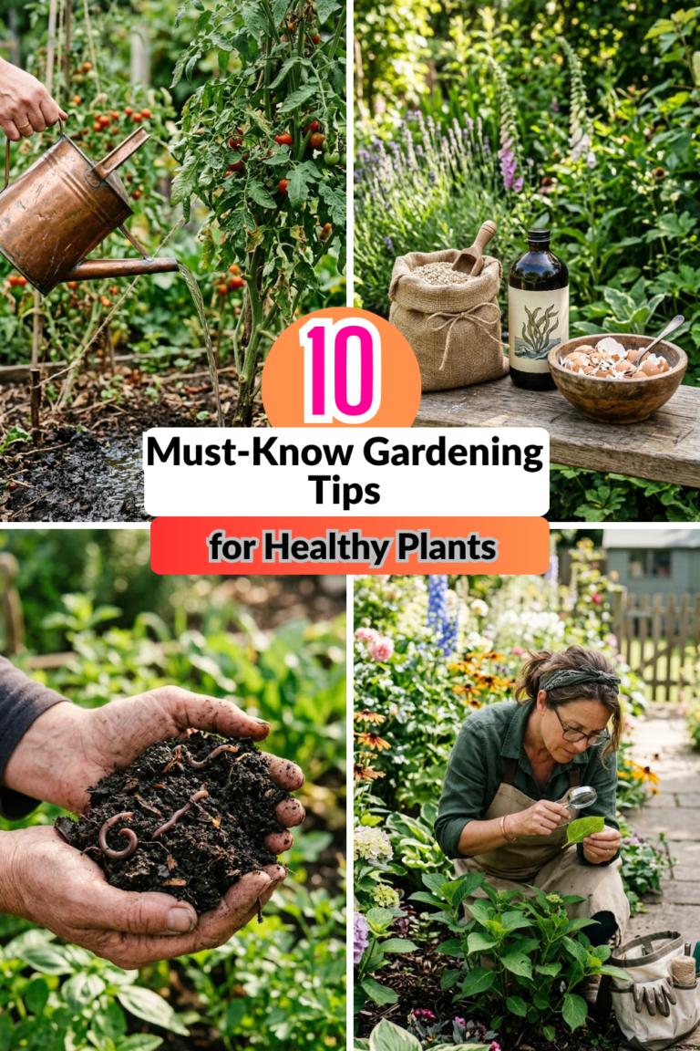 10 Must-Know Gardening Tips for Healthy Plants