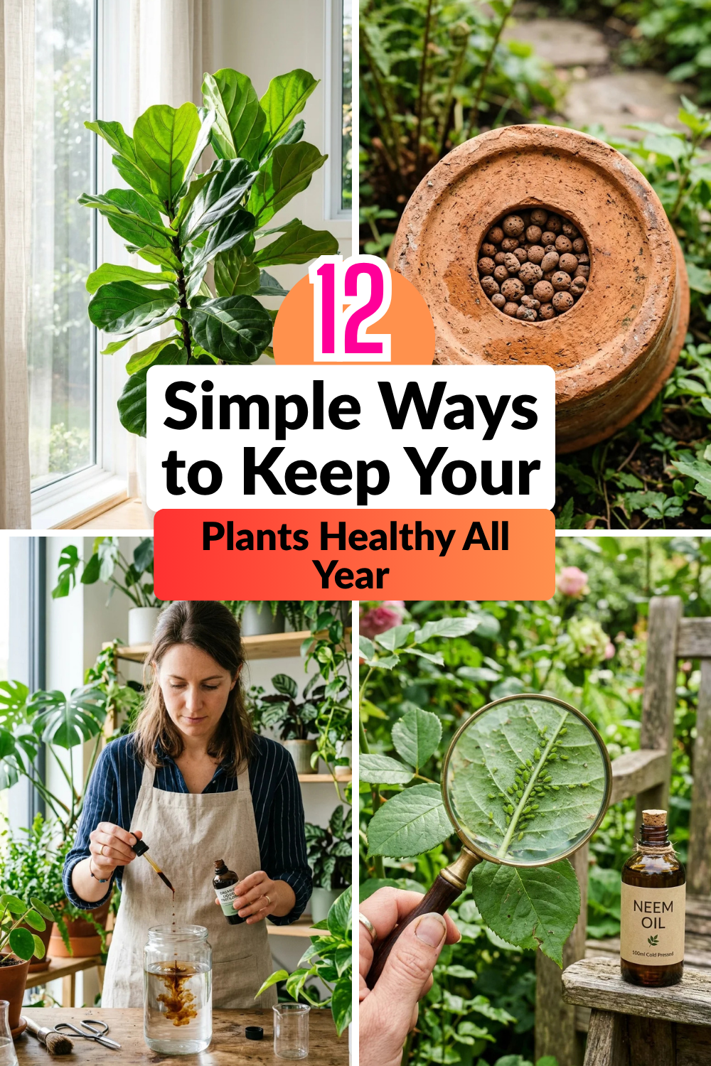 12 Simple Ways to Keep Your Plants Healthy All Year