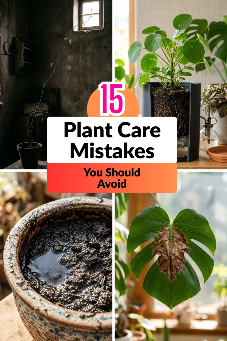 15 Common Plant Care Mistakes You Should Avoid to Keep Your Greenery Thriving