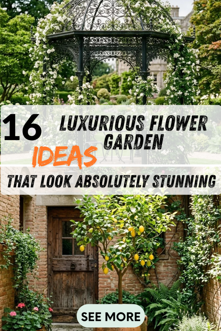 16 Luxurious Flower Garden Ideas That Look Absolutely Stunning
