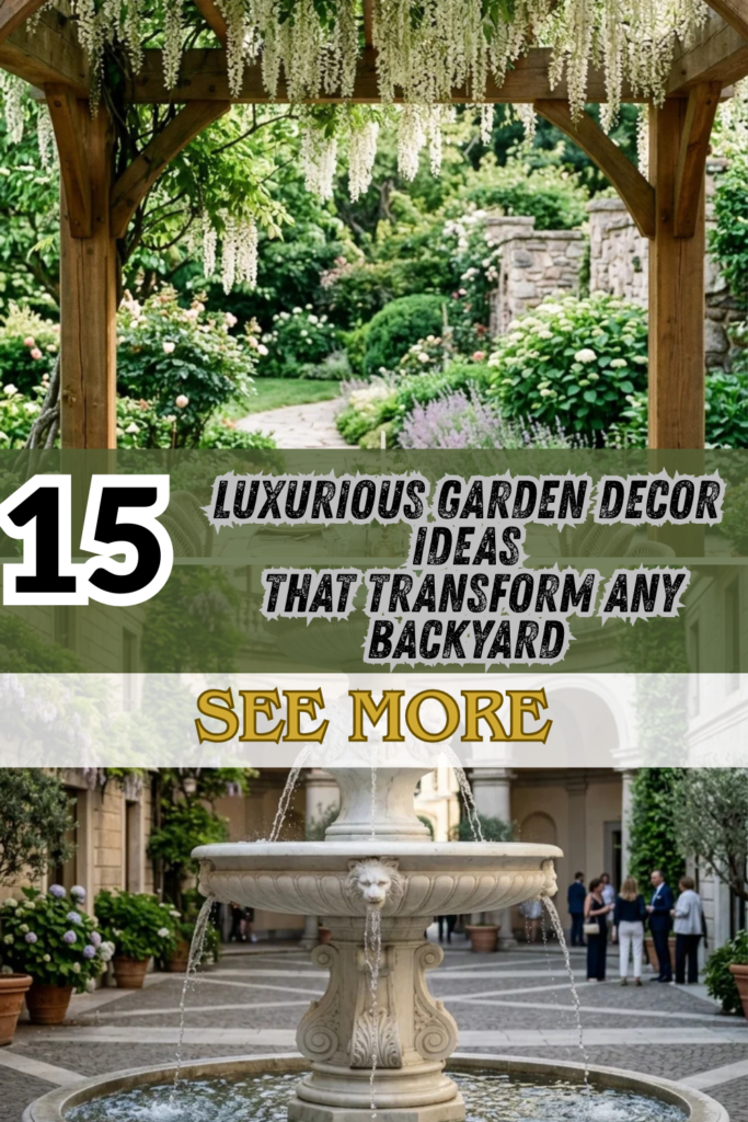 15 Luxurious Garden Decor Ideas That Transform Any Backyard