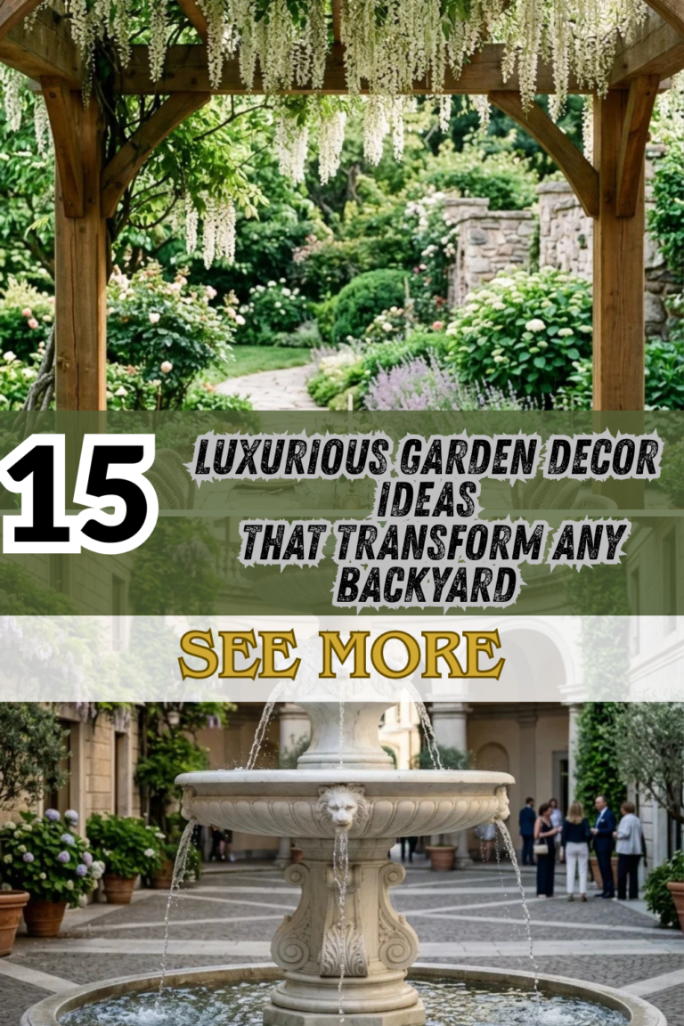15 Luxurious Garden Decor Ideas That Transform Any Backyard