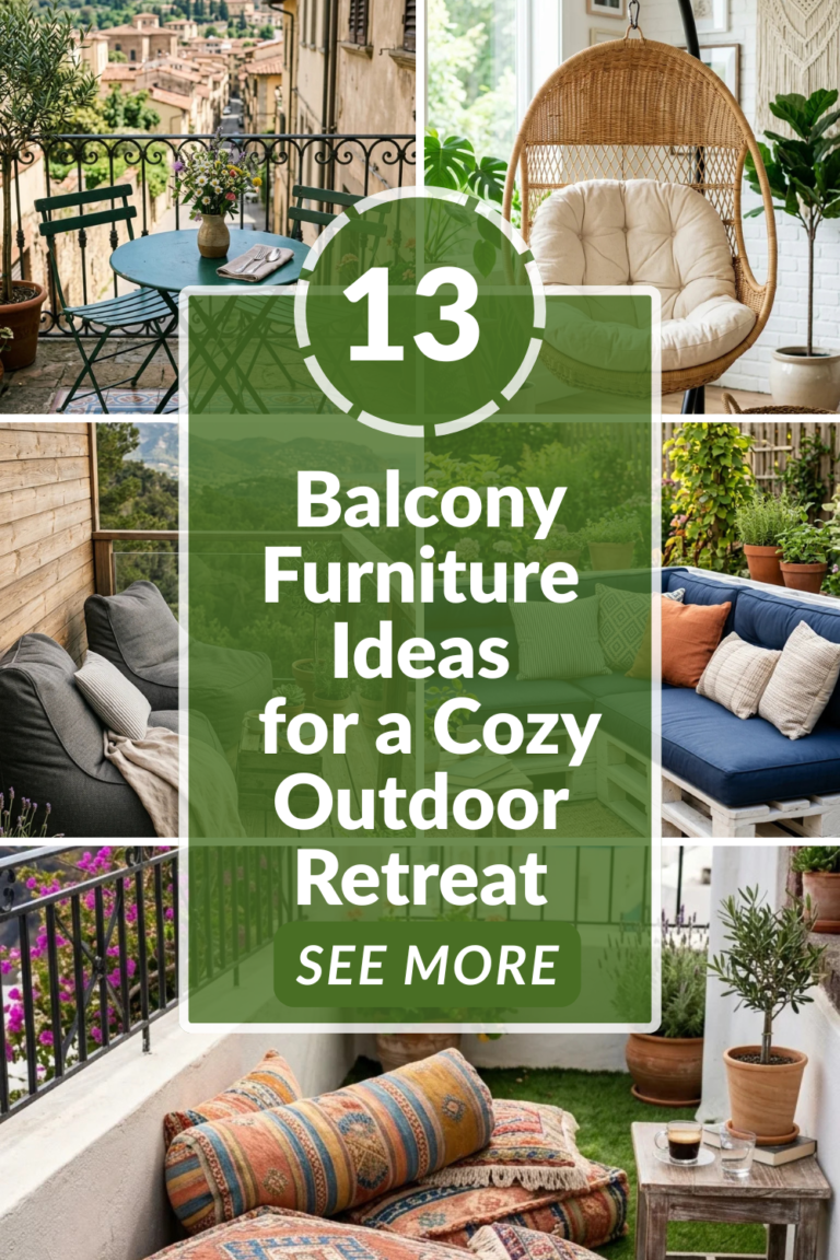 13 Balcony Furniture Ideas for a Cozy Outdoor Retreat