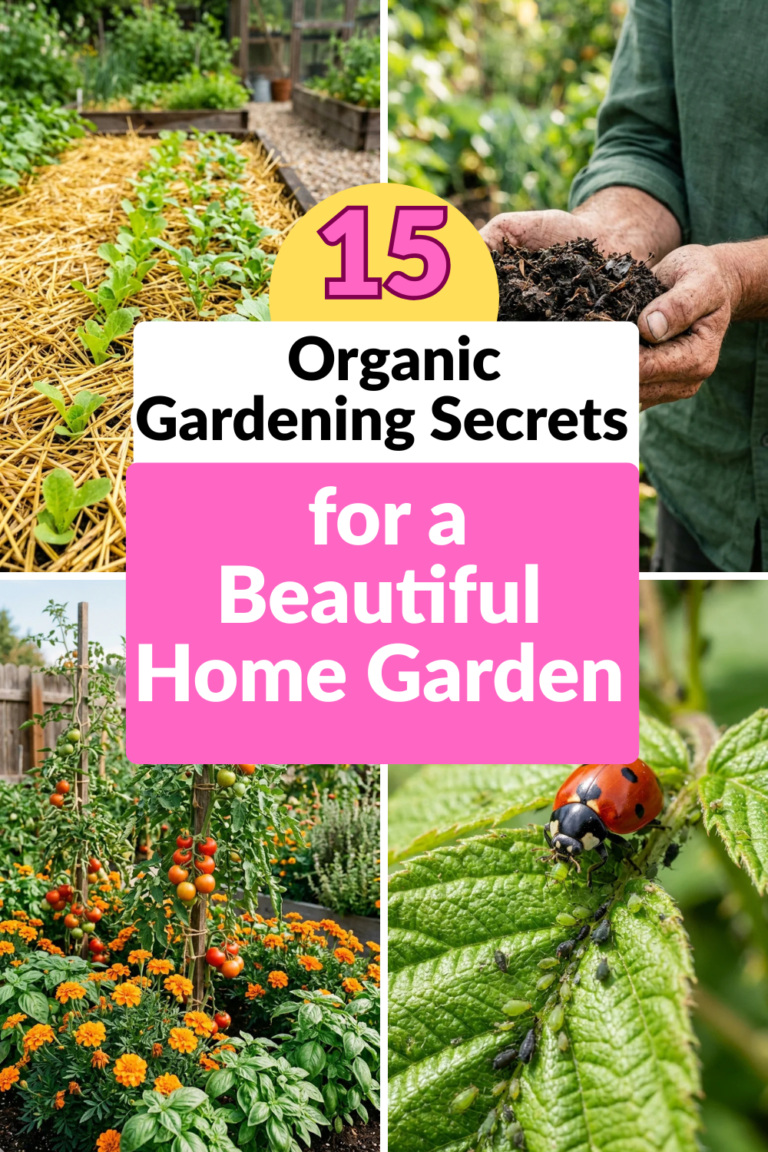 15 Organic Gardening Secrets for a Beautiful Home Garden