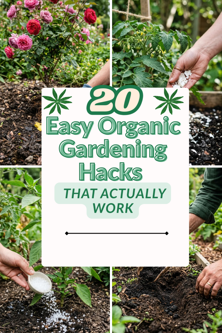 20 Easy Organic Gardening Hacks That Actually Work