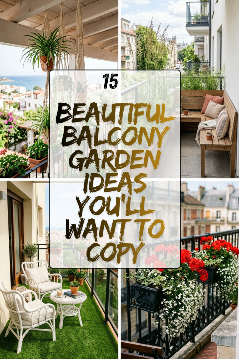 15 Beautiful Balcony Garden Ideas You’ll Want to Copy