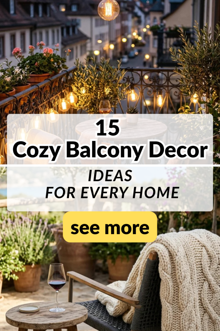 15 Cozy Balcony Decor Ideas for Every Home