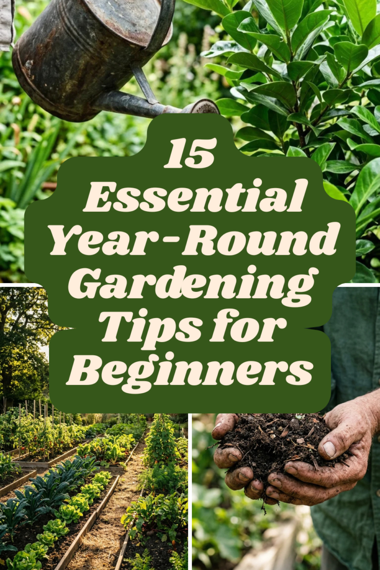 15 Essential Year-Round Gardening Tips for Beginners