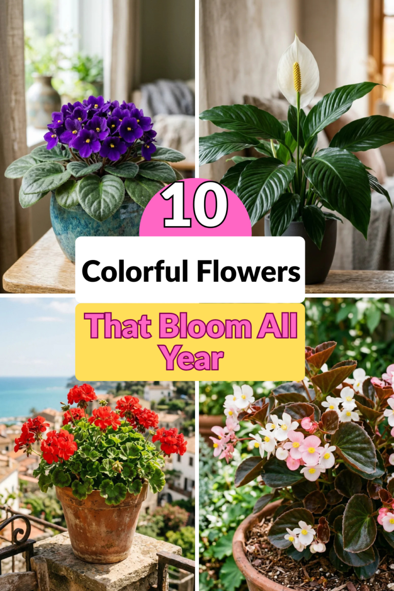 10 Colorful Flowers That Bloom All Year