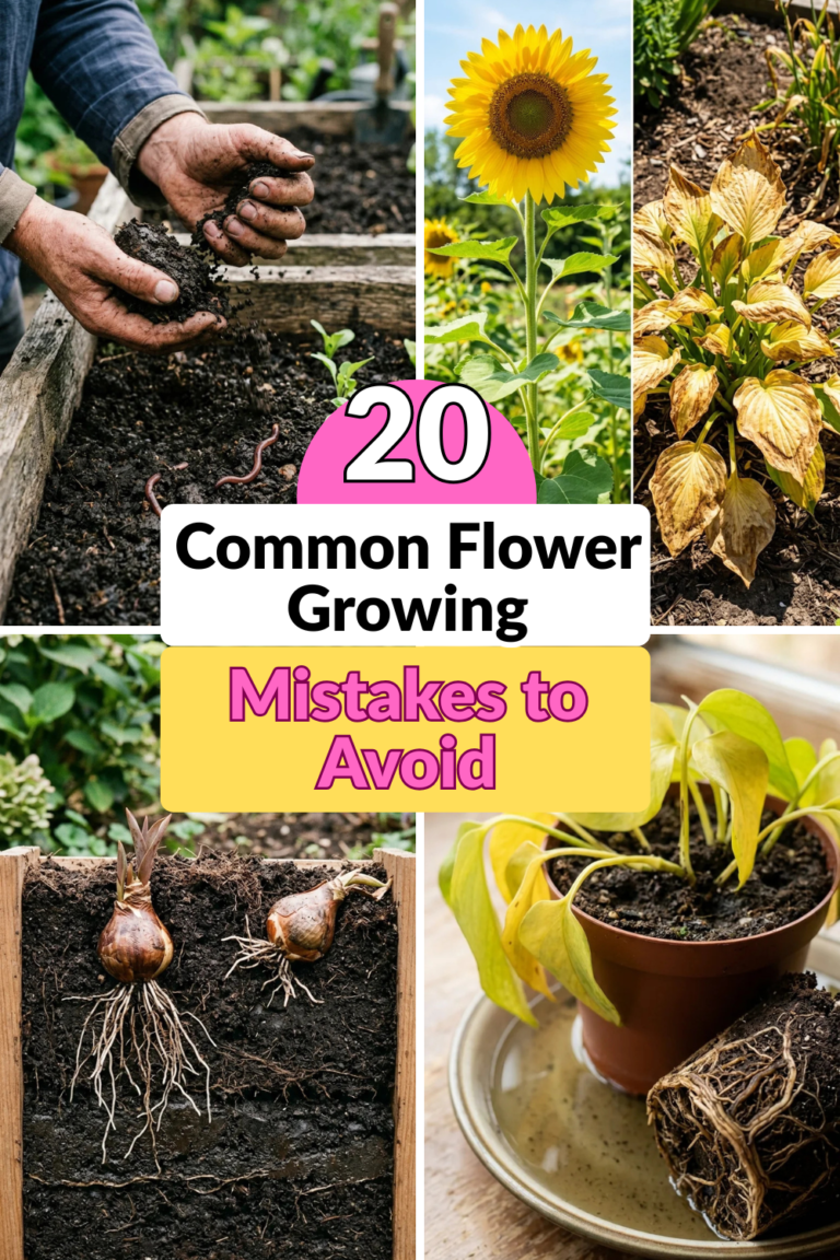 20 Common Flower Growing Mistakes to Avoid