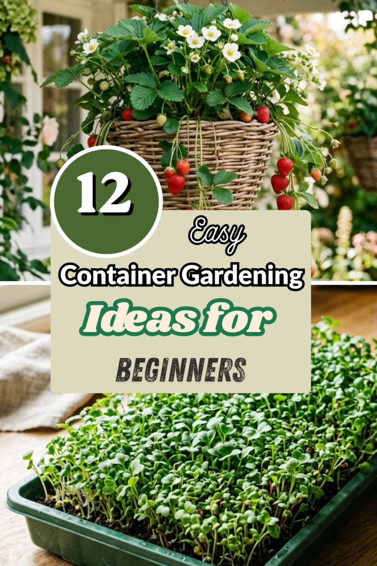 12 Easy Container Gardening Ideas for Beginners