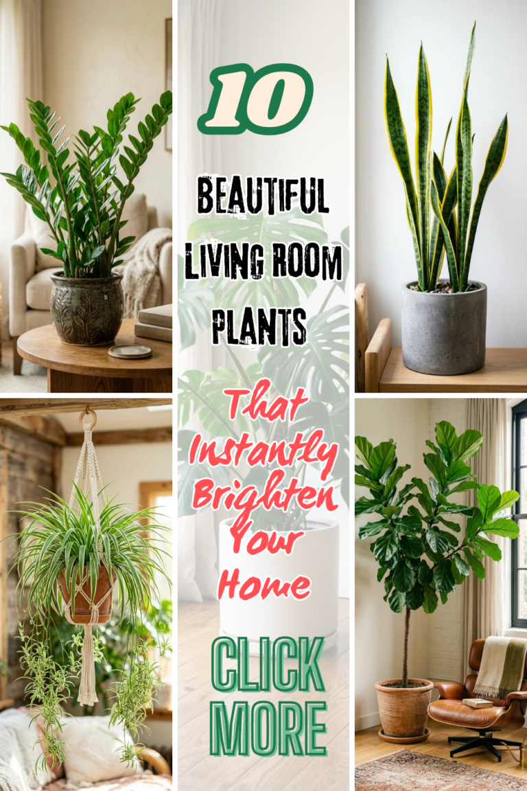 10 Beautiful Living Room Plants That Instantly Brighten Your Home