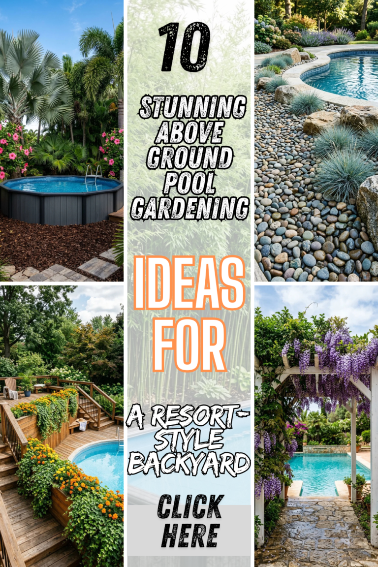 10 Stunning Above Ground Pool Gardening Ideas for a Resort-Style Backyard