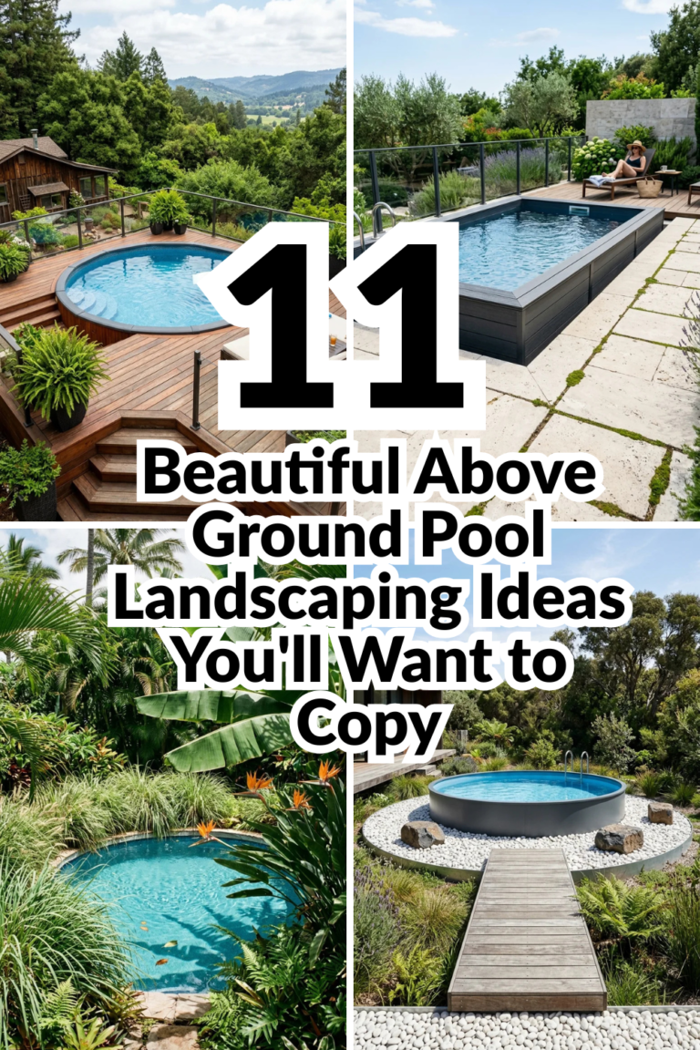 11 Beautiful Above Ground Pool Landscaping Ideas You’ll Want to Copy