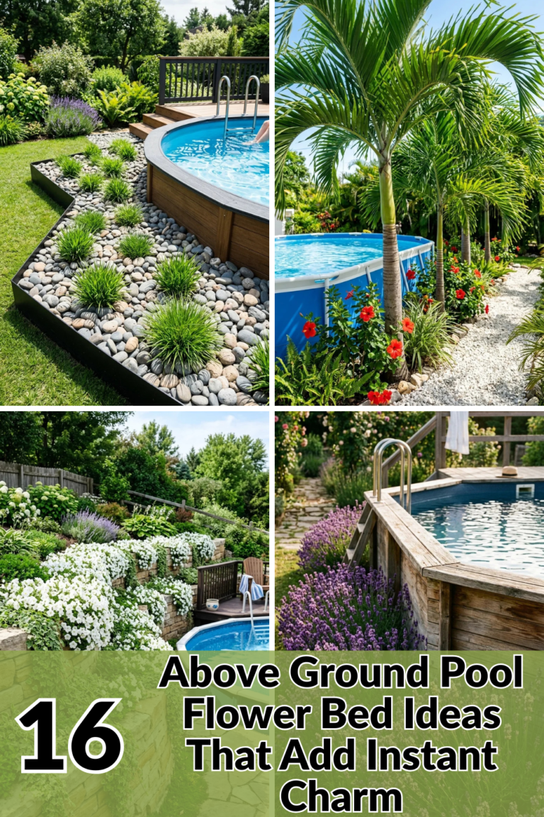 15 Above Ground Pool Flower Bed Ideas That Add Instant Charm