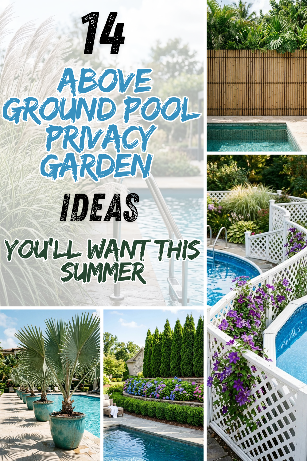 14 Above Ground Pool Privacy Garden Ideas You’ll Want This Summer