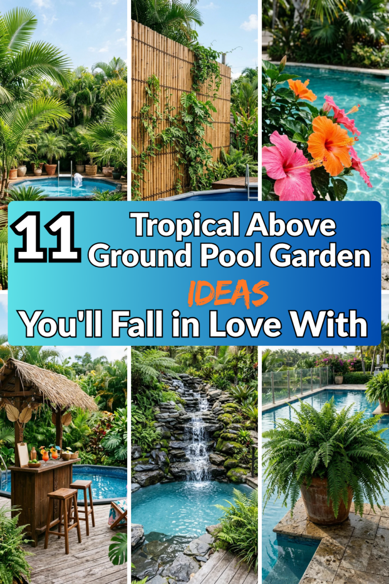 11 Tropical Above Ground Pool Garden Ideas You’ll Fall in Love With