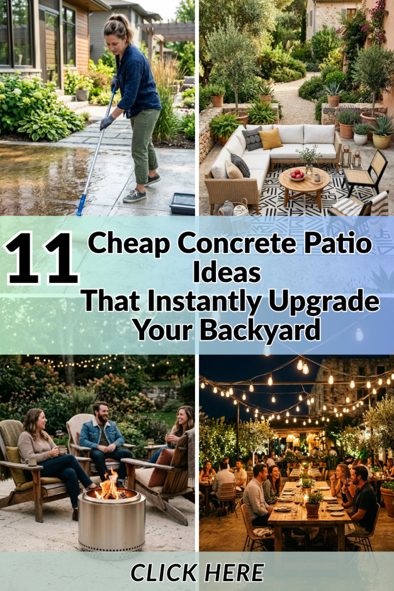 11 Cheap Concrete Patio Ideas That Instantly Upgrade Your Backyard