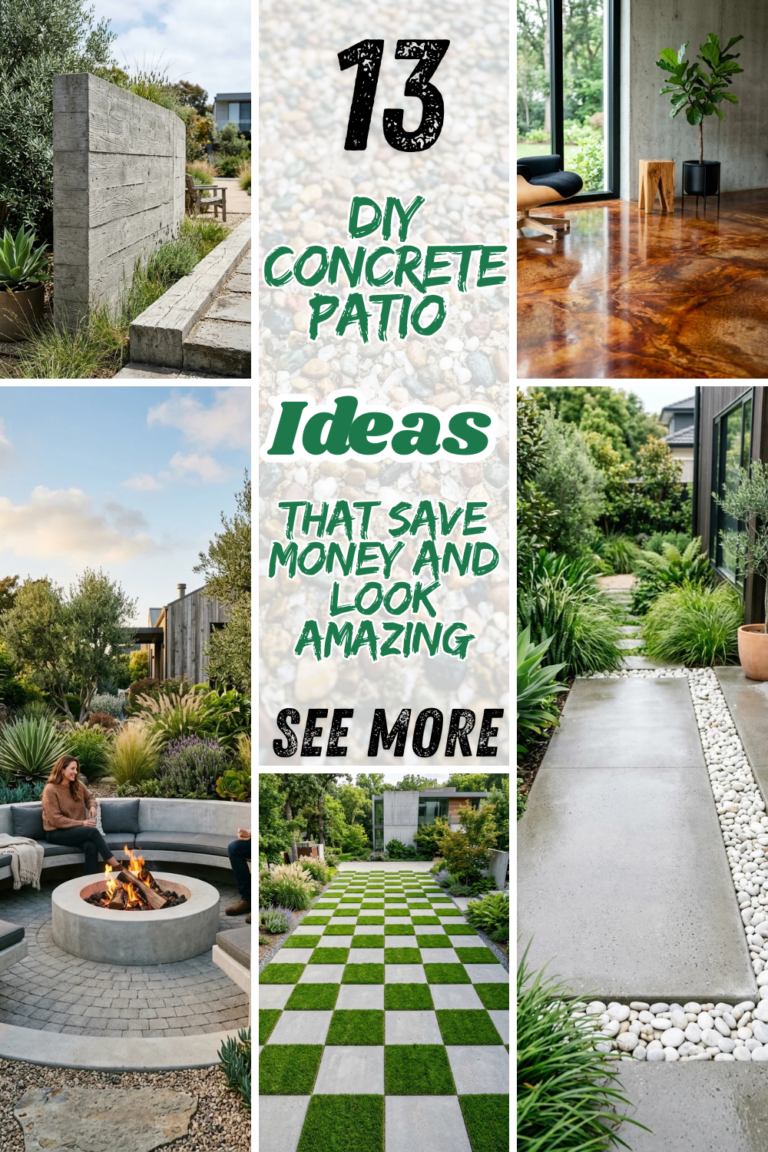 13 DIY Concrete Patio Ideas That Save Money and Look Amazing