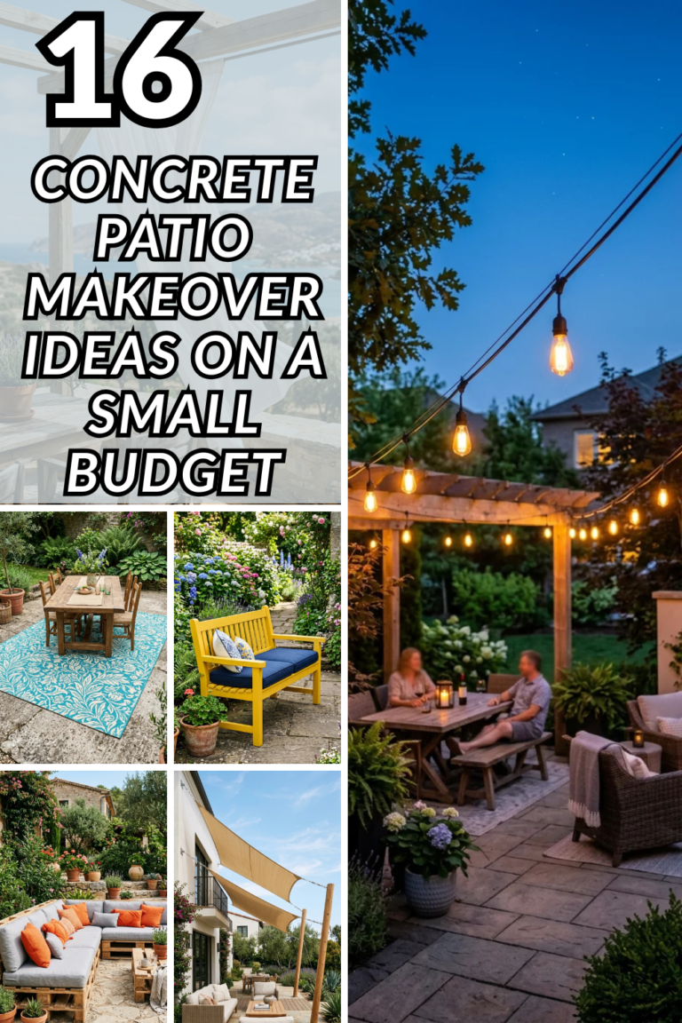 16 Concrete Patio Makeover Ideas on a Small Budget