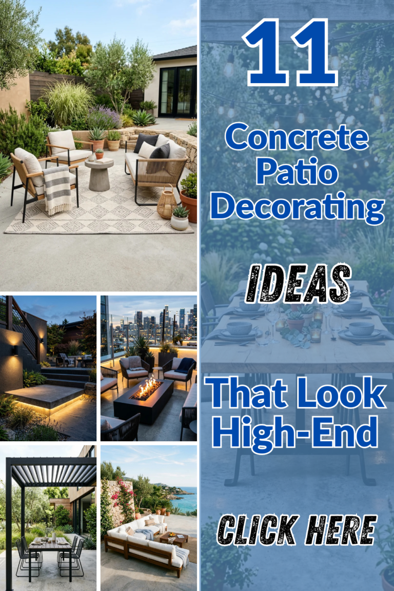 11 Concrete Patio Decorating Ideas That Look High-End