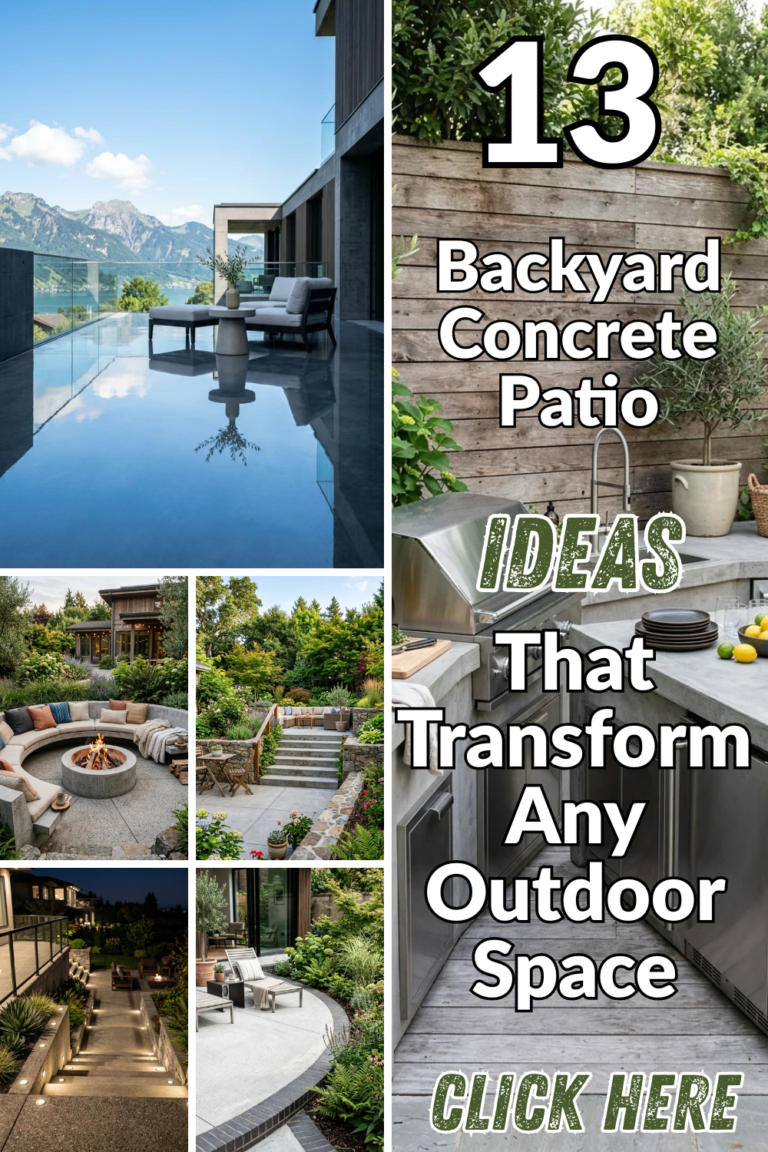 13 Backyard Concrete Patio Ideas That Transform Any Outdoor Space