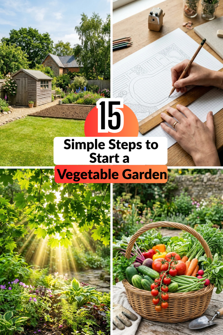 15 Simple Steps to Start a Vegetable Garden