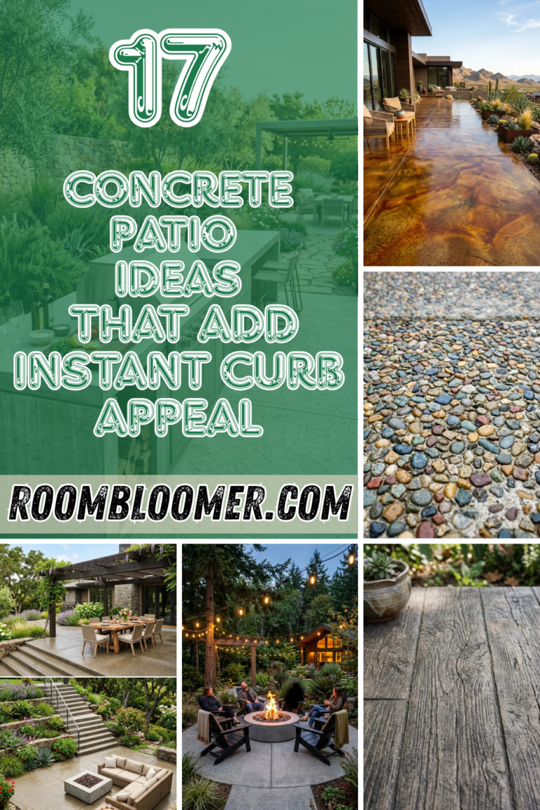 17 Concrete Patio Ideas That Add Instant Curb Appeal