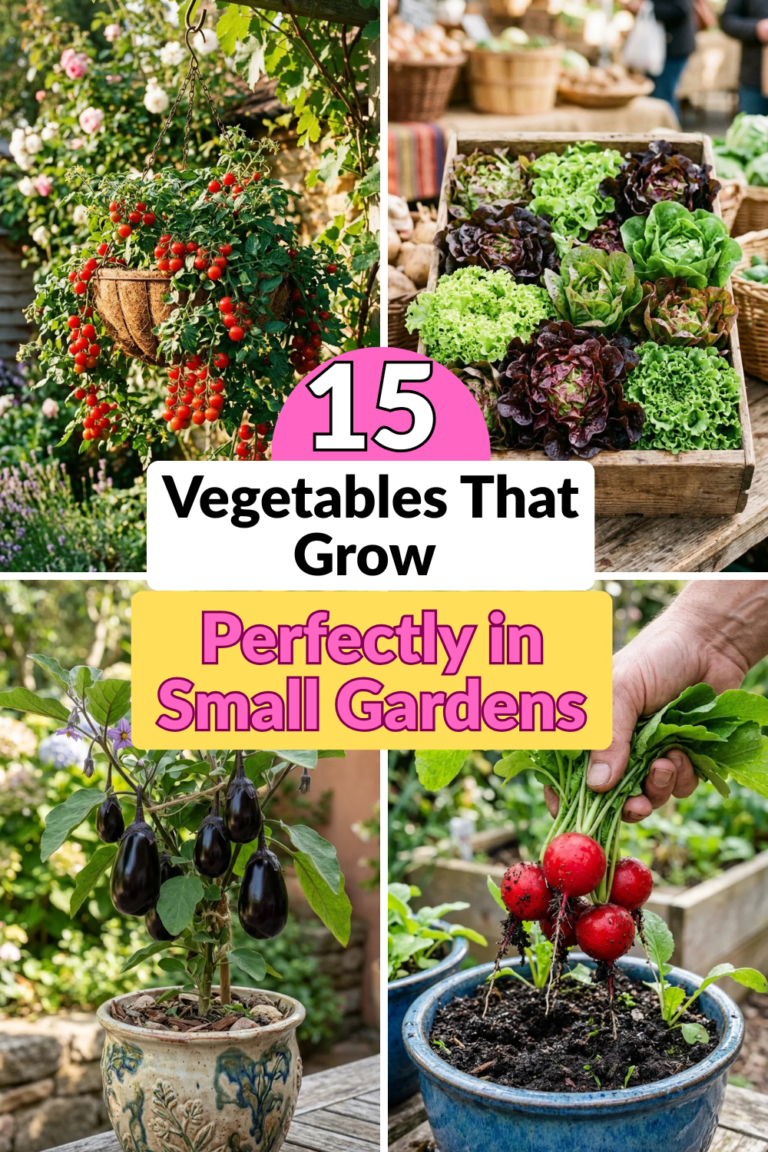15 Vegetables That Grow Perfectly in Small Gardens