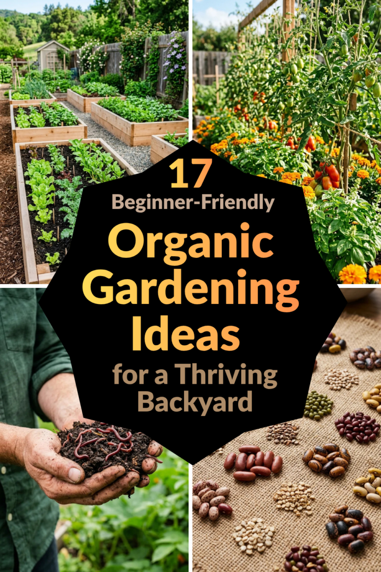 17 Beginner-Friendly Organic Gardening Ideas for a Thriving Backyard