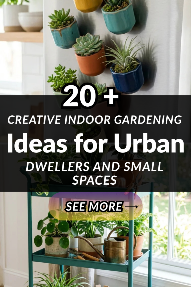 20 Creative Indoor Gardening Ideas for Urban Dwellers and Small Spaces