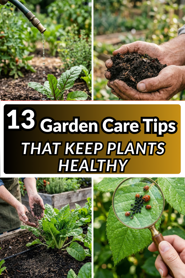 13 Garden Care Tips That Keep Plants Healthy