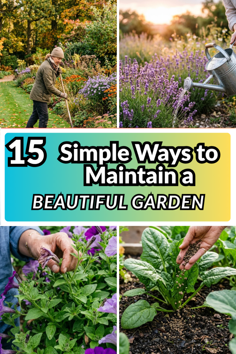 15 Simple Ways to Maintain a Beautiful Garden