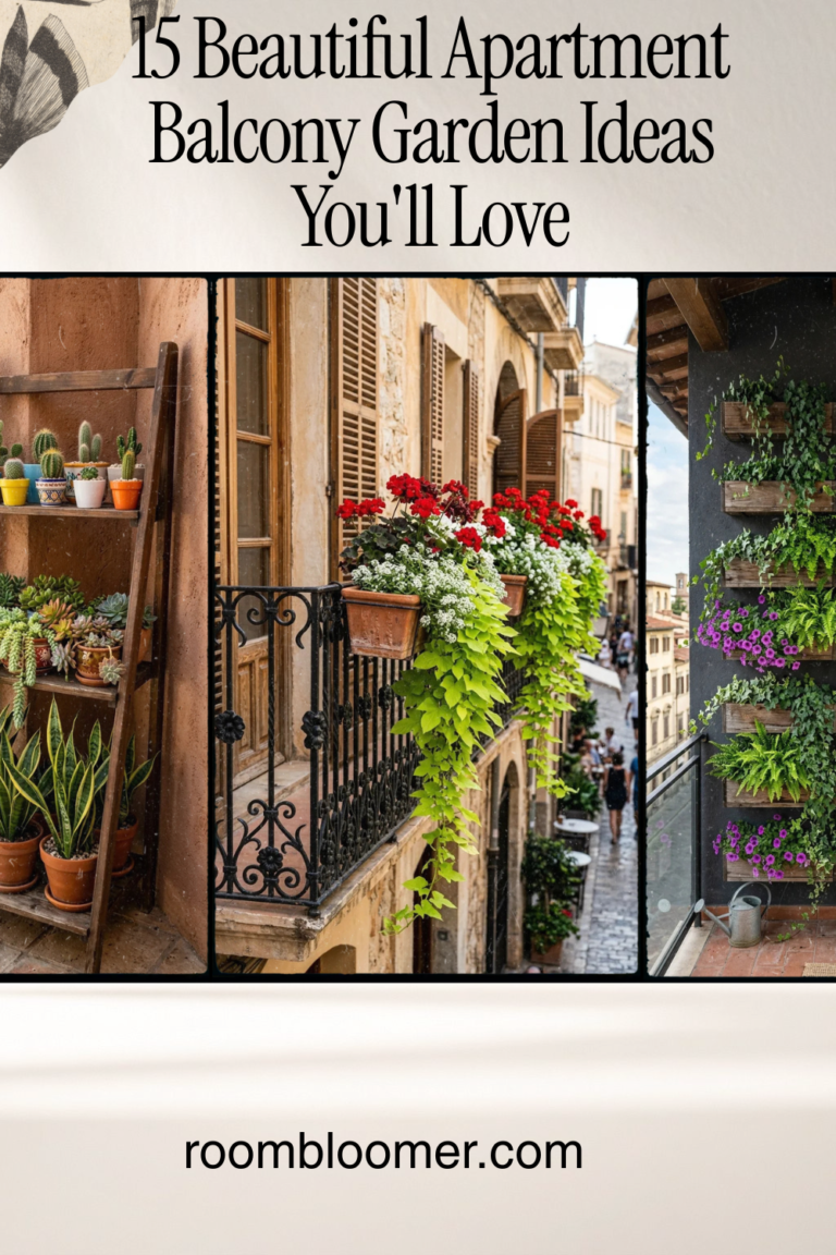 15 Beautiful Apartment Balcony Garden Ideas You’ll Love