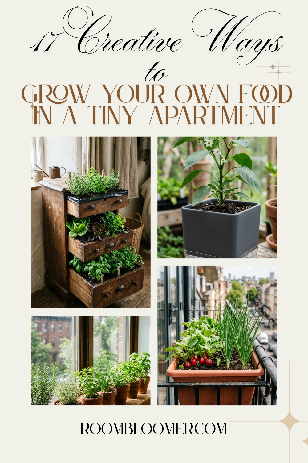 17 Creative Ways to Grow Your Own Food in a Tiny Apartment
